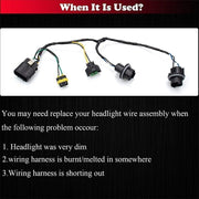DURAFORCE New 25962806 Headlight Wiring Harness For 2007-2013 Chevrolet Silverado 2500 HD
