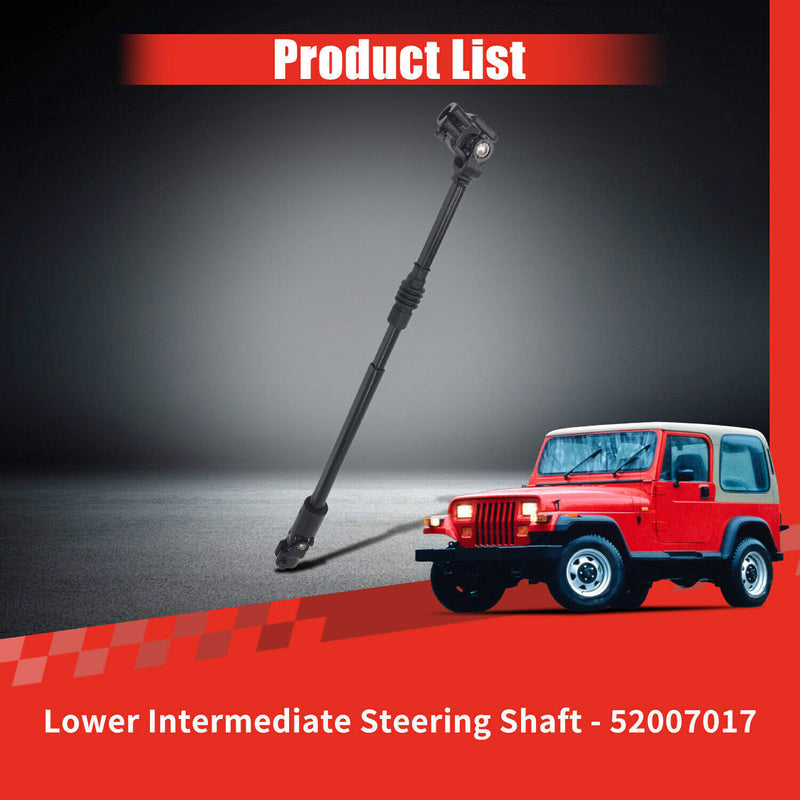 DURAFORCE Lower Intermediate Steering Shaft 52007017 Fit For Jeep Wrangler 1987-1995