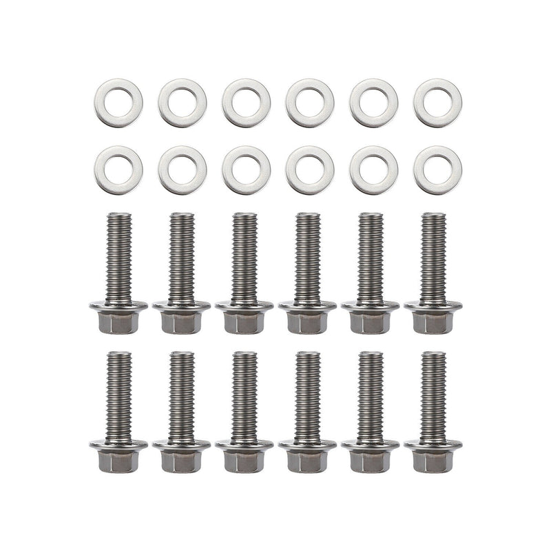 DURAFORCE Set LS MLS Exhaust Manifold Header Gasket W/ Bolts For LS1 4.8 5.3 5.7 6.0 6.2
