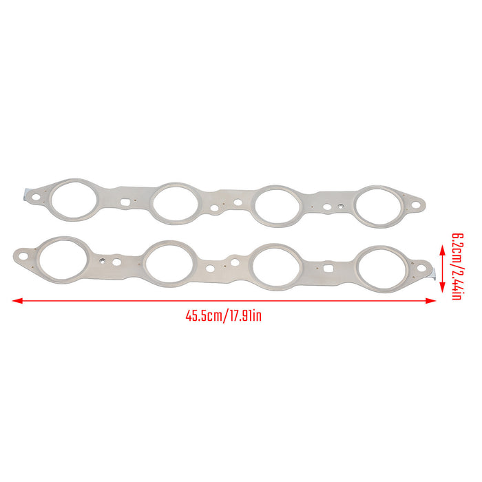 DURAFORCE Set LS MLS Exhaust Manifold Header Gasket W/ Bolts For LS1 4.8 5.3 5.7 6.0 6.2