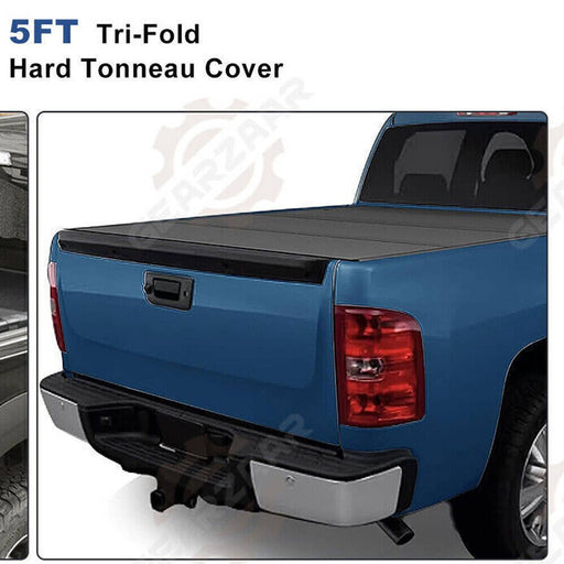 DURAFORCE Hard Tonneau Cover 5FT 3-Fold For 2016-23 Toyota Tacoma Truck Bed 60.5inch Sal