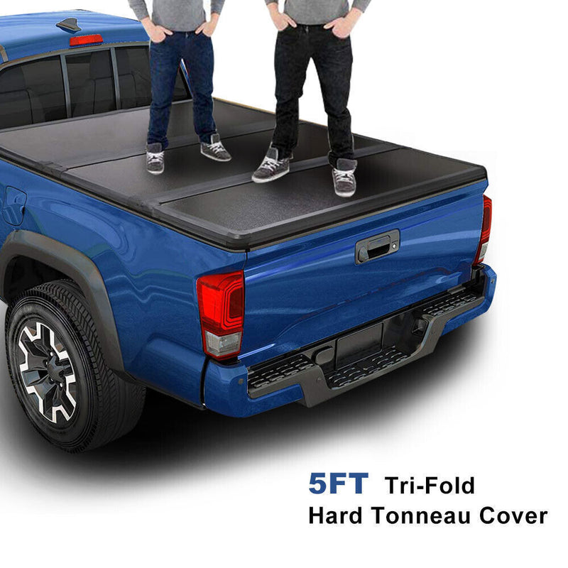 DURAFORCE Hard Tonneau Cover 5FT 3-Fold For 2016-23 Toyota Tacoma Truck Bed 60.5inch Sal