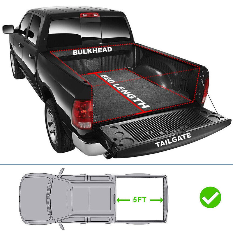 DURAFORCE Hard Tonneau Cover 5FT 3-Fold For 2016-23 Toyota Tacoma Truck Bed 60.5inch Sal