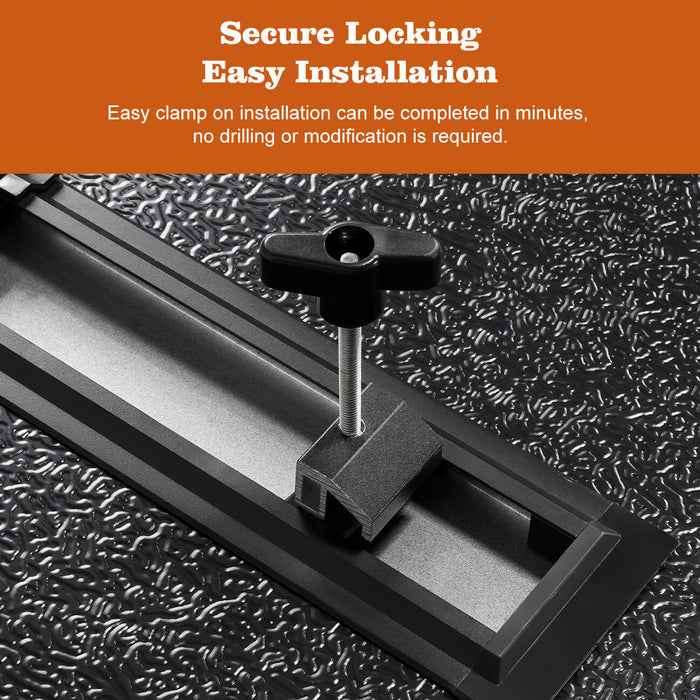 DURAFORCE 5.5FT Tonneau Cover Hard Tri-Fold For 2015-2024 Ford F150 Truck Bed Waterproof /