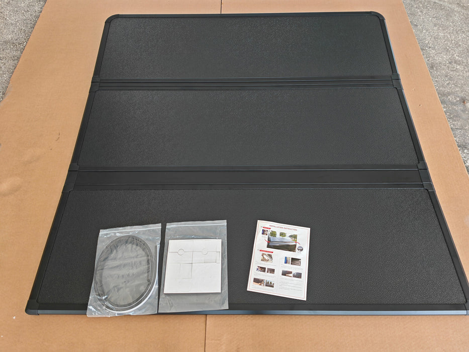 DURAFORCE 5.5FT Tonneau Cover Hard Tri-Fold For 2015-2024 Ford F150 Truck Bed Waterproof /