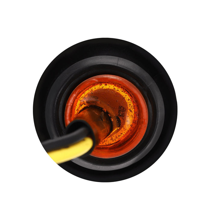 DURAFORCE 20x 3/4" Marker Lights LED Truck Trailer Round Side Bullet Light Amber &Red Lamp