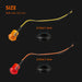 DURAFORCE 20x 3/4" Marker Lights LED Truck Trailer Round Side Bullet Light Amber &Red Lamp