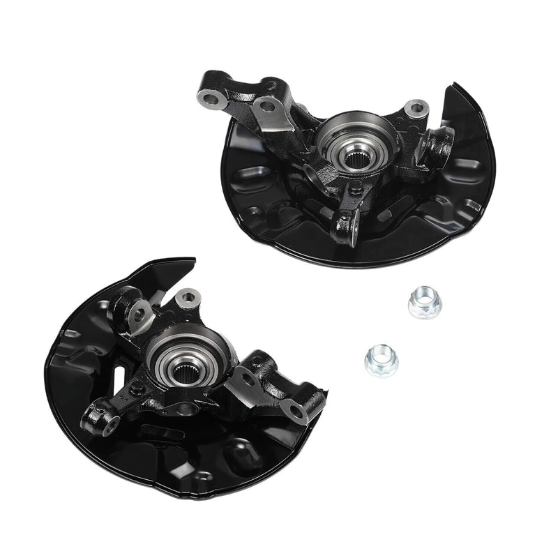 DURAFORCE Wheel Bearing Hub Steering Knuckle Assy For Toyota Corolla 2003-2008 Front Pair