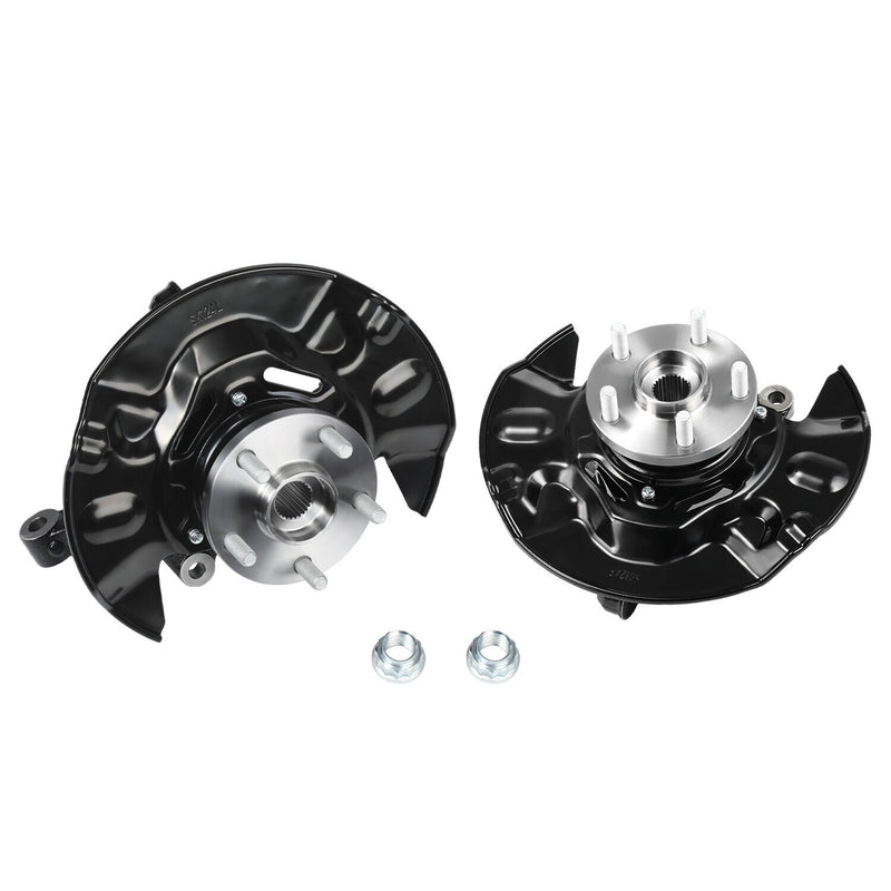DURAFORCE Wheel Bearing Hub Steering Knuckle Assy For Toyota Corolla 2003-2008 Front Pair