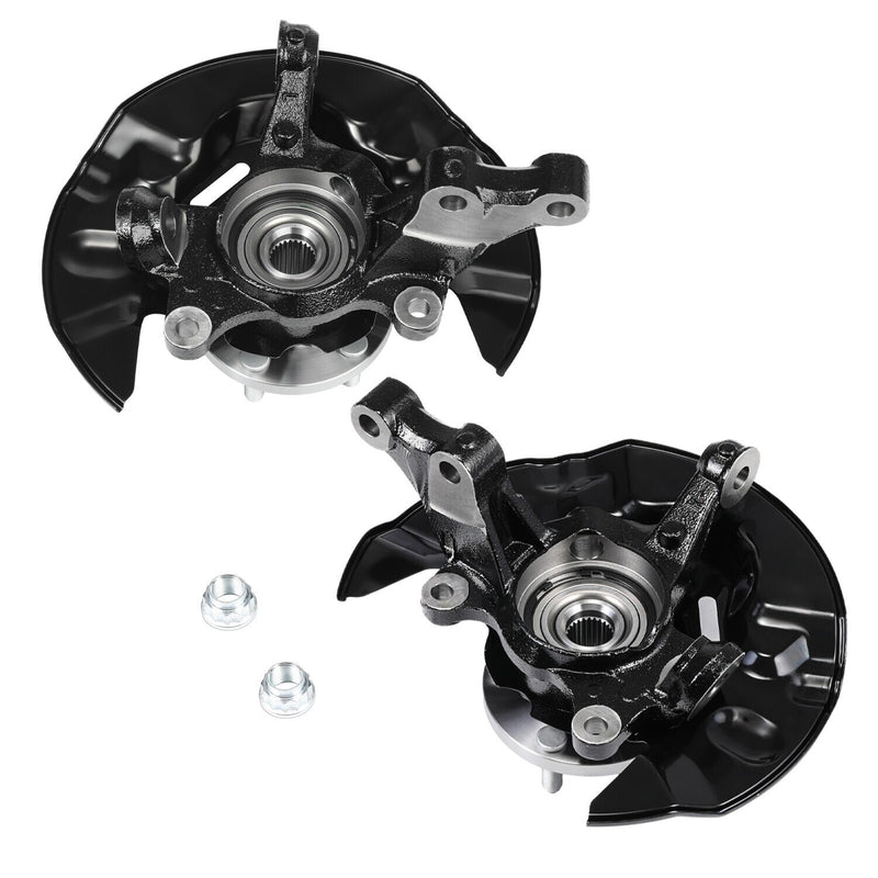 DURAFORCE Wheel Bearing Hub Steering Knuckle Assy For Toyota Corolla 2003-2008 Front Pair