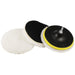 DURAFORCE 5PCS 6" Buffing Polishing Pad Wool Wheel Mop Kit For Car Polisher Drill Adapter!