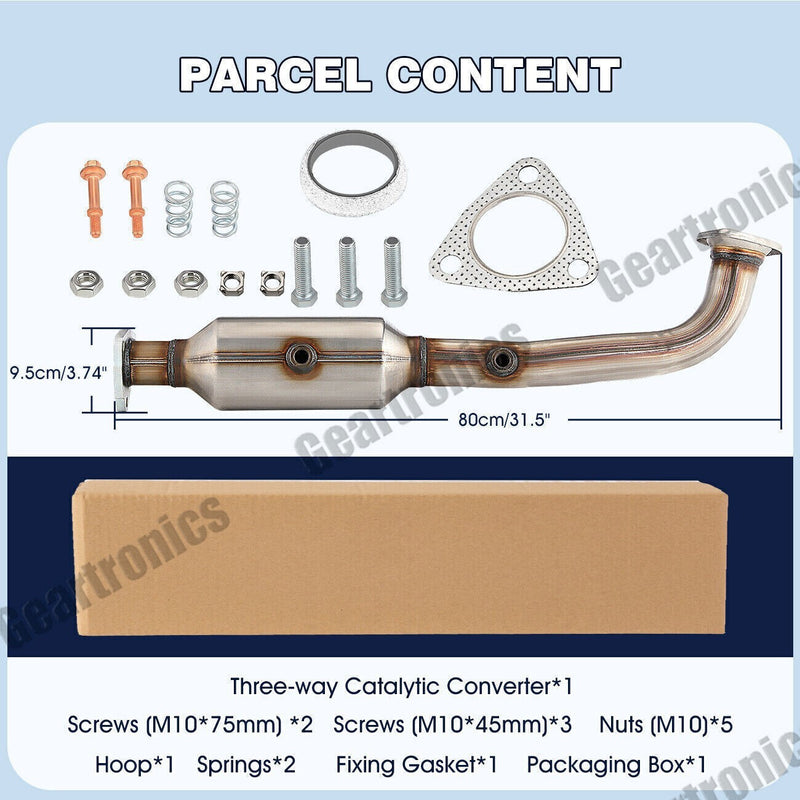 DURAFORCE CATALYTIC CONVERTER w/O2 Sensor Up &Downstream FOR 2007 2008 09 HONDA CR-V 2.4L