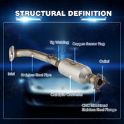 DURAFORCE CATALYTIC CONVERTER w/O2 Sensor Up &Downstream FOR 2007 2008 09 HONDA CR-V 2.4L
