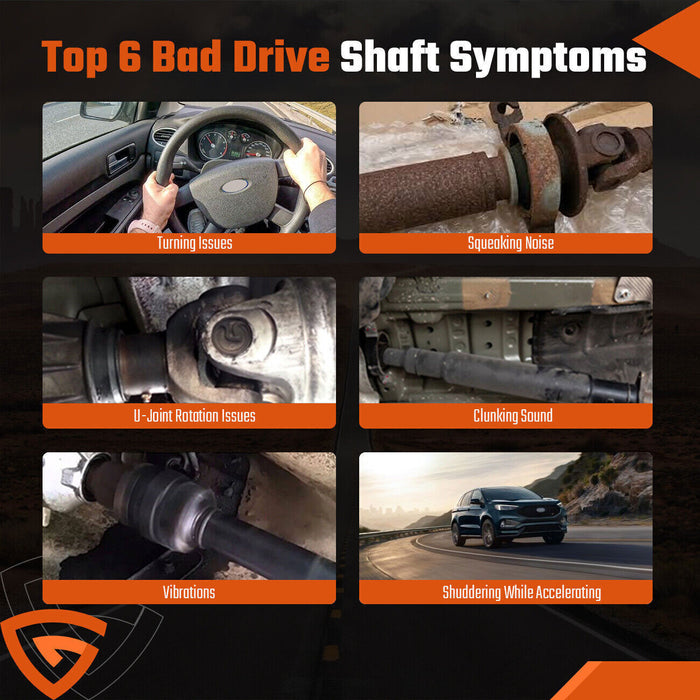 DURAFORCE Rear Drive Shaft Assembly for 07 08 Ford Edge Lincoln MKX AWD 3.5L 19101109-101