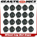 DURAFORCE 20PCS Black Plastic Wheel Lug Nut Caps Replace Kits For GM 9593028 9593228*