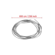 DURAFORCE 20FT Chrome Car Door Edge Molding Trim Seal Strip Scratch Protector Guard Decor