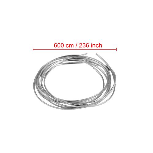 DURAFORCE 20FT Chrome Car Door Edge Molding Trim Seal Strip Scratch Protector Guard Decor
