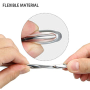 DURAFORCE 20FT Chrome Car Door Edge Molding Trim Seal Strip Scratch Protector Guard Decor