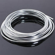 DURAFORCE 20FT Chrome Car Door Edge Molding Trim Seal Strip Scratch Protector Guard Decor