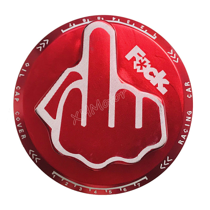 DURAFORCE JDM For Honda Acura Screw- In Middle Finger Oil Filler Tank Cap Valve Cover Red