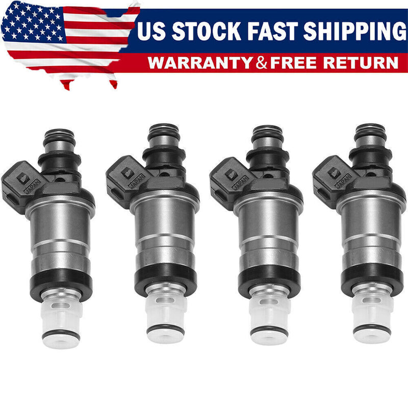 DURAFORCE 4 NEW FUEL INJECTORS 06164-P8A-A00 For CIVIC EL 1.6L ACCORD CL 2.3L 842-12195