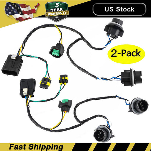 DURAFORCE 2x 25962806 Headlight Wiring Harness Fits 2007-2013 Chevrolet Silverado 2500 HD*