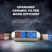 DURAFORCE Weld-On 2.5" UNIVERSAL Three-way Catalytic Converter Cat US* Fast Shipping