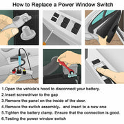 DURAFORCE Master Power Window Switch for 07 -14 Chevrolet Silverado GMC Sierra Driver Side