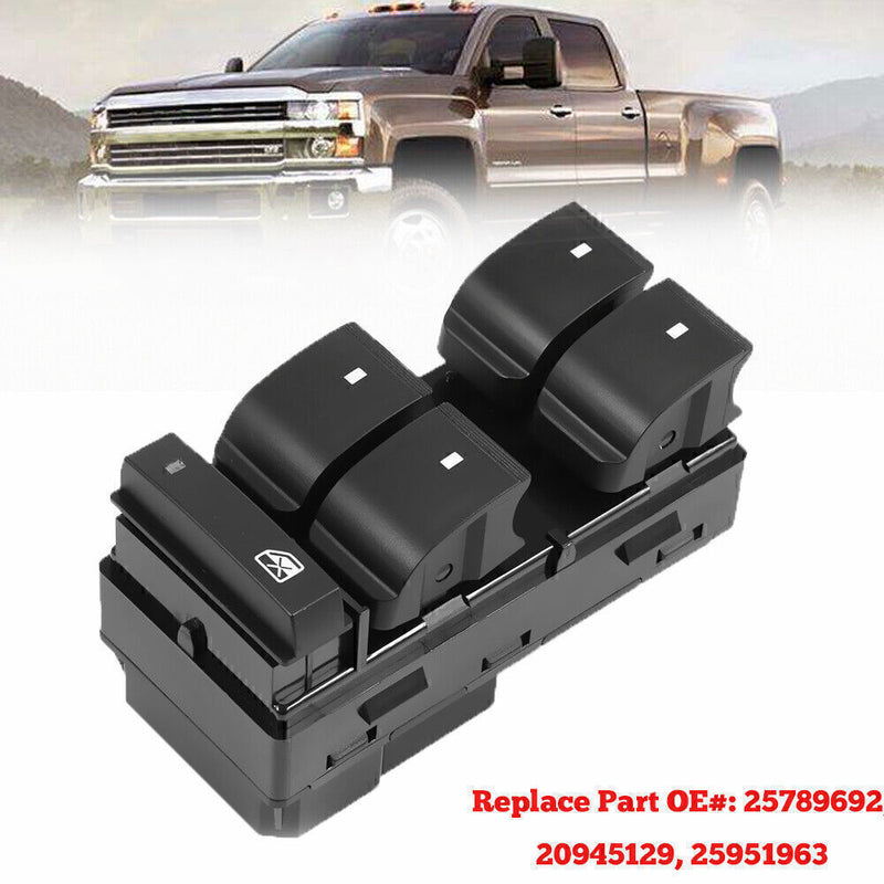 DURAFORCE Master Power Window Switch for 07 -14 Chevrolet Silverado GMC Sierra Driver Side