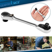 DURAFORCE 1/4 INCH MINI DOUBLE ENDED QUICK SOCKET RATCHET WRENCH ROD SCREWDRIVER BIT TOOL!