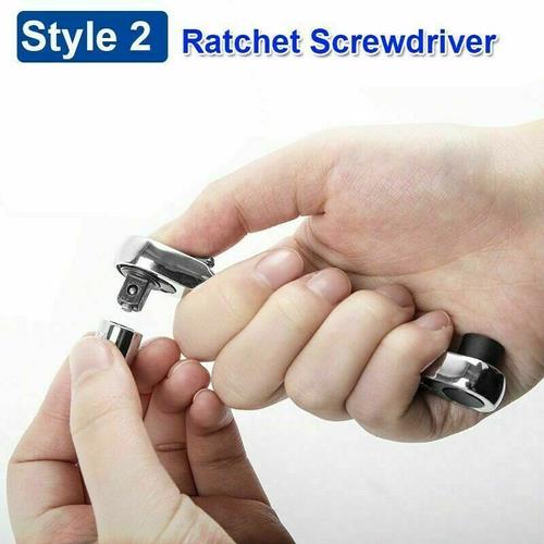 DURAFORCE 1/4 INCH MINI DOUBLE ENDED QUICK SOCKET RATCHET WRENCH ROD SCREWDRIVER BIT TOOL!
