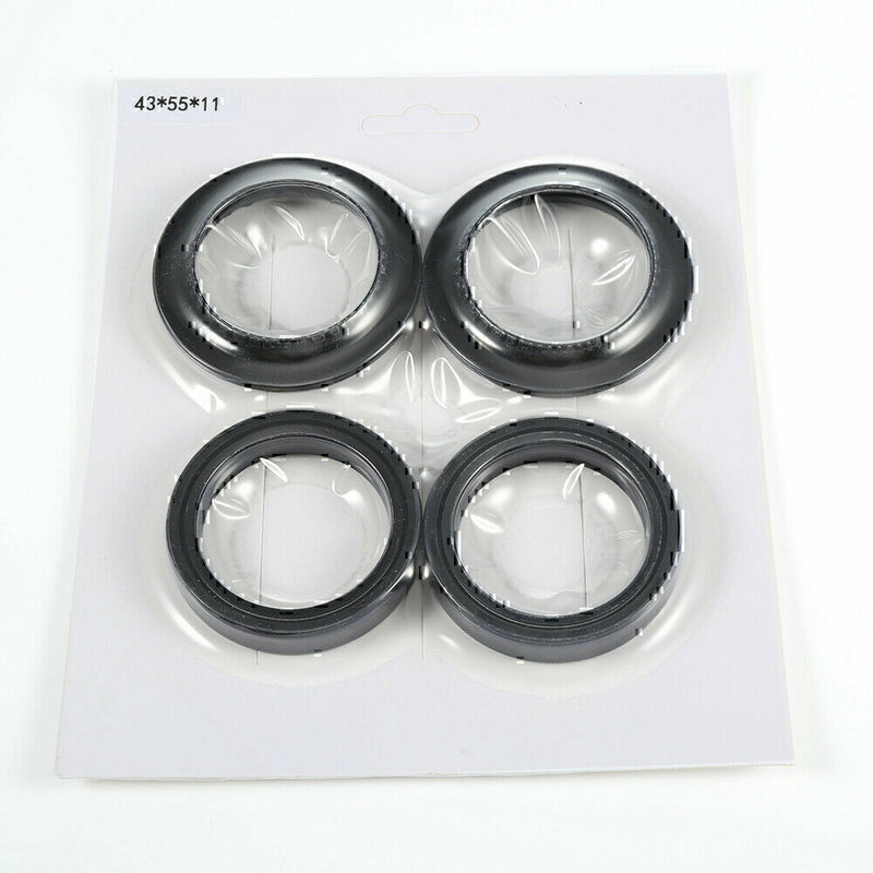 DURAFORCE 1 Set Front Fork Damper Shock Absorber Fork Dust And Oil Seal For Motorcycle US!