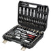 DURAFORCE 108Pcs Mechanics Tools - Kit 6-Point Socket Ratchet Wrench Set Repair Tool Case