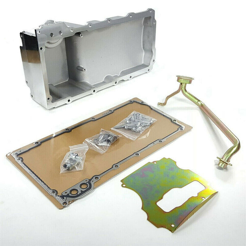 DURAFORCE LS Swap Aluminum Oil Pan Retrofit Kit Low Profile For LS1 LS2 LS3 4.8 5.3,6.0 US