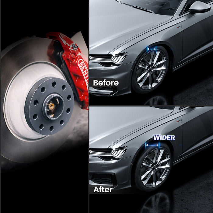 DURAFORCE 15mm+20mm 5x100/5x112 Hubcentric Wheel Spacers Adapters for VW Audi 57.1mm Invor