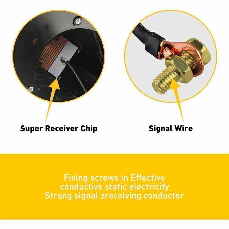 DURAFORCE Carbon Fiber Shark Fin Roof Antenna Car AUTO Aerial FM/AM Radio Signal Universal