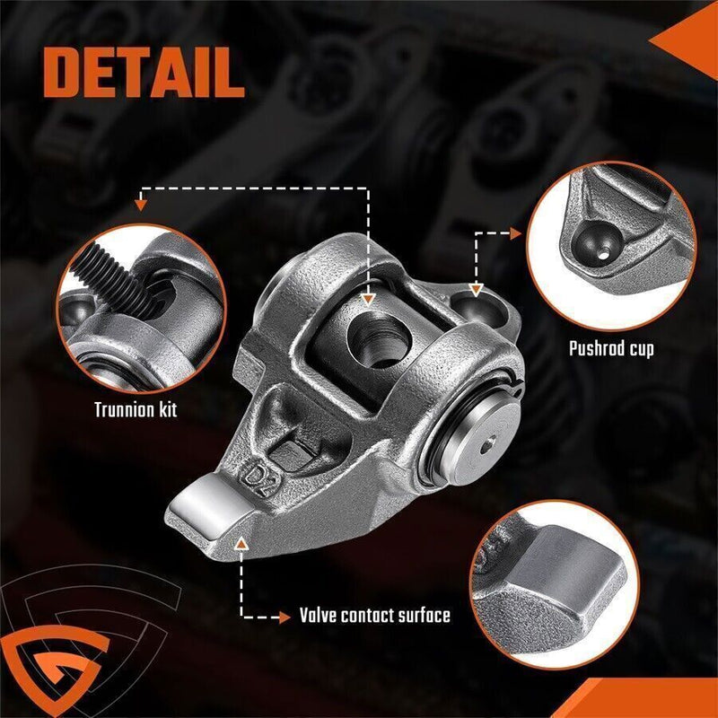 DURAFORCE LS1 Rocker Arms w/ Upgraded Trunion Kit Installed fits 4.8 5.3 5.7 6.0 LS2 LS6