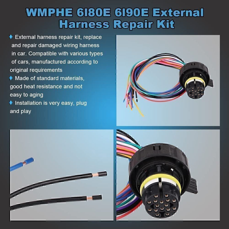 DURAFORCE 6L80E 6L90E Transmission External Wire Harness Repair Kit Pigtail For GMC Chevy