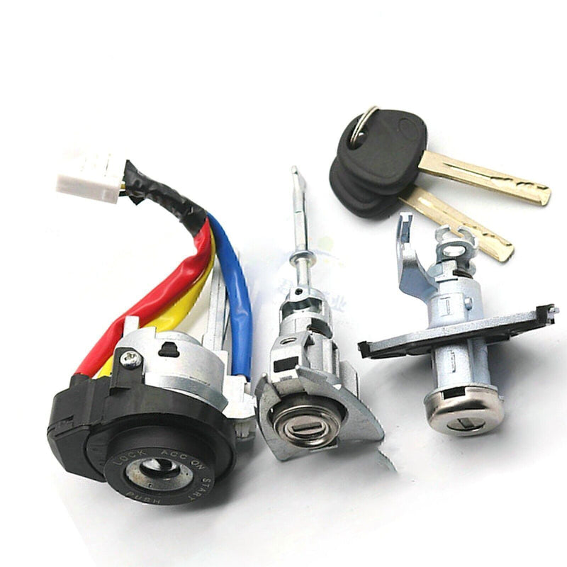 DURAFORCE Ignition Switch Front Left Door Lock Barrel for 2009-2014 Hyundai Sonata*