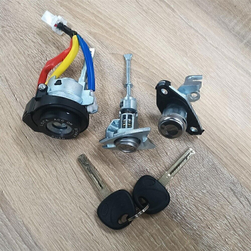 DURAFORCE Ignition Switch Front Left Door Lock Barrel for 2009-2014 Hyundai Sonata*