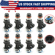 DURAFORCE (8) DELPHI FUEL INJECTORS 25343789 FOR CHEVY GMC SILVERADO SUBURBAN 5.3L 6.0L US