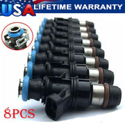 DURAFORCE (8) DELPHI FUEL INJECTORS 25343789 FOR CHEVY GMC SILVERADO SUBURBAN 5.3L 6.0L US