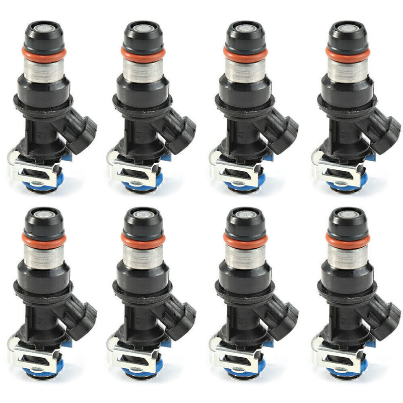DURAFORCE (8) DELPHI FUEL INJECTORS 25343789 FOR CHEVY GMC SILVERADO SUBURBAN 5.3L 6.0L US