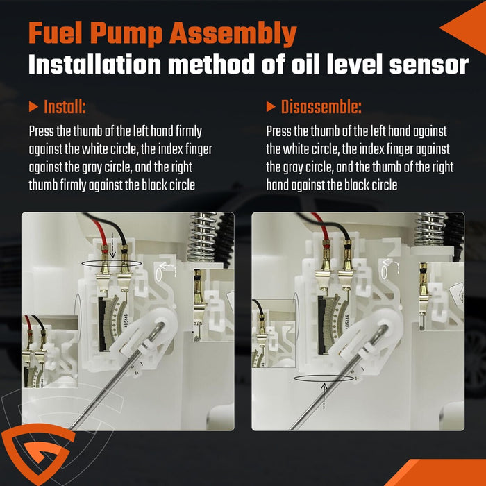 DURAFORCE Fuel Pump and Sender Assembly For 2010-16 Mercedes Benz E350 C300 GLK350 Left