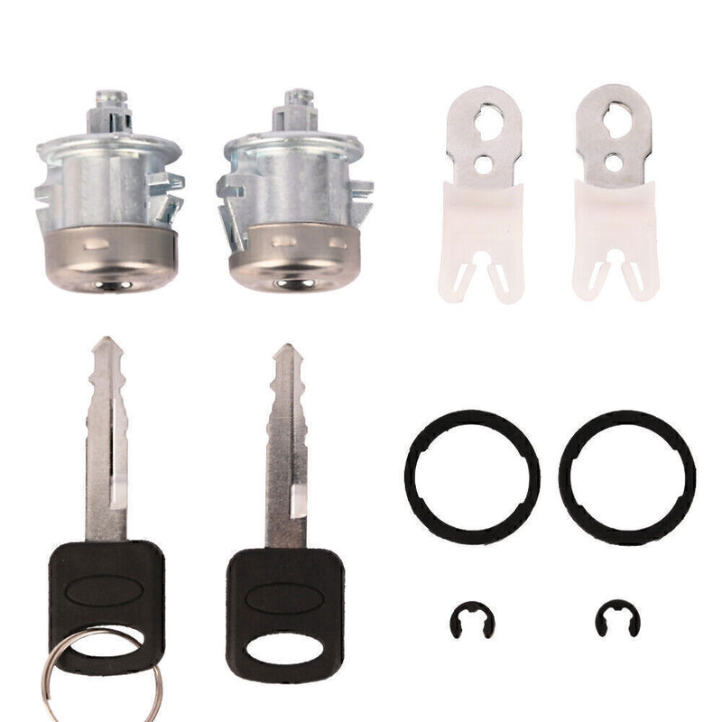 DURAFORCE Door Lock Cylinders Set & Ignition Switch with Keys For 97-07 Ford F150/250/350