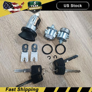 DURAFORCE Door Lock Cylinders Set & Ignition Switch with Keys For 97-07 Ford F150/250/350