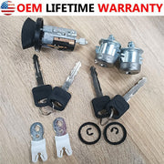 DURAFORCE Door Lock Cylinders Set & Ignition Switch with Keys For 97-07 Ford F150/250/350