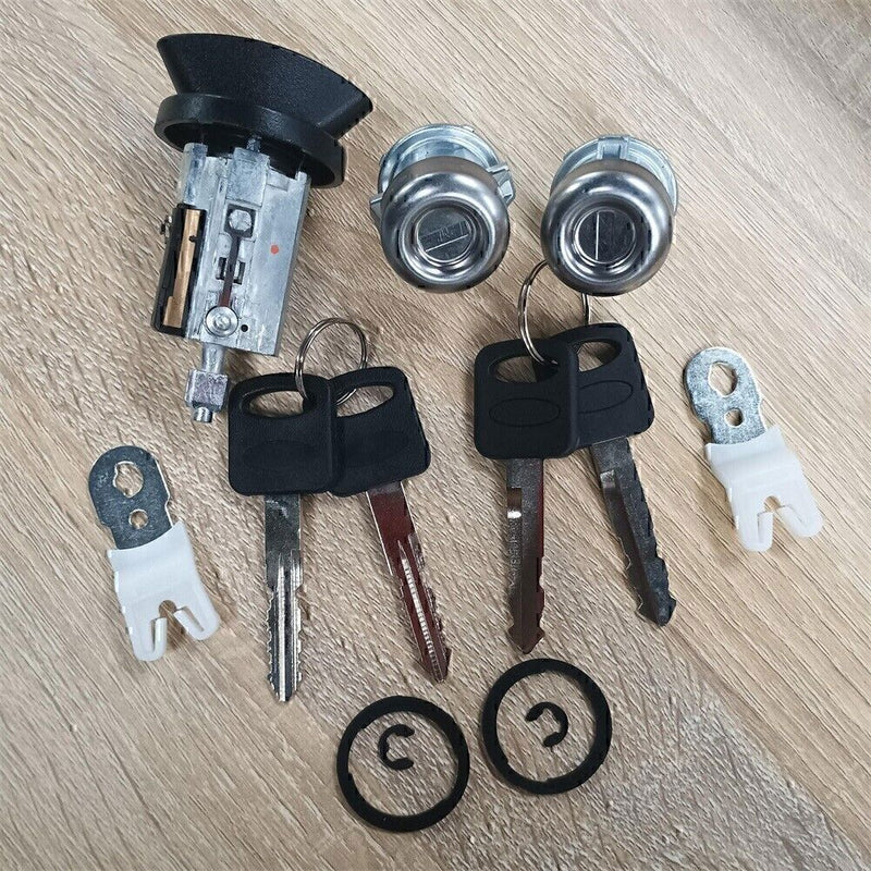 DURAFORCE Door Lock Cylinders Set & Ignition Switch with Keys For 97-07 Ford F150/250/350