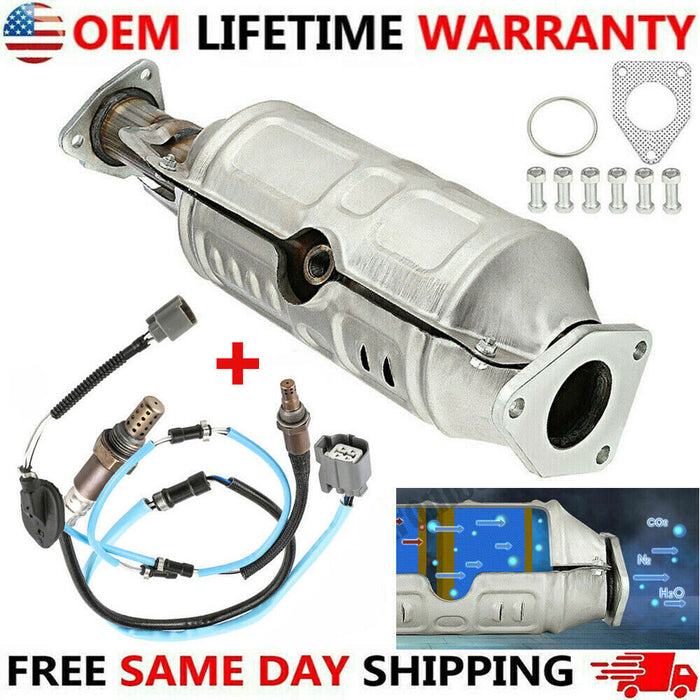 DURAFORCE Catalytic Converter w/ Oxygen sensor For 2003-2007 Honda Accord 2.4L Direct-Fit