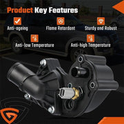 DURAFORCE Thermostat Housing Assy w/Sensor for Ford Explorer 02-2010 4.0L 5R3Z-8592-BA New
